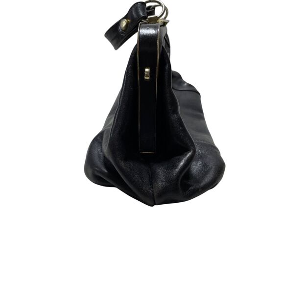 Oroton Leather Handbag Vintage Classic Minor Wear on Brass and Lining See Pics - Picture 8 of 10